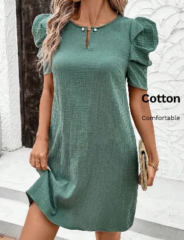 Rochie scurta SHEIN, verde