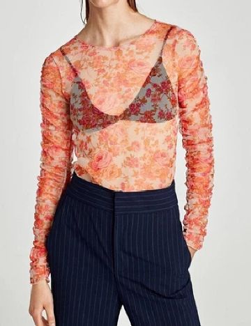 Bluza Zara, portocaliu
