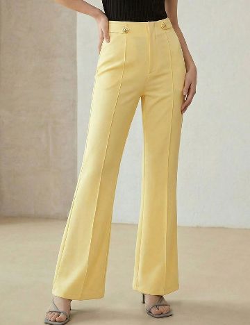 Pantaloni MOTF, galben