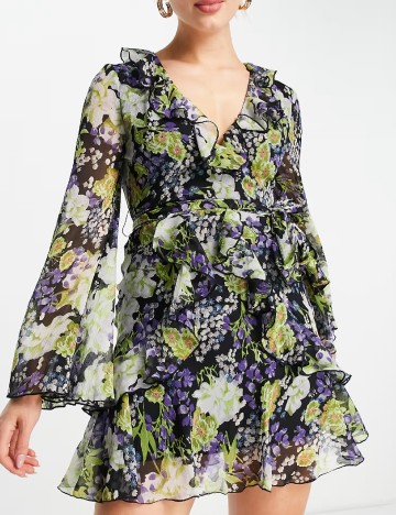 Rochie scurta ASOS, floral