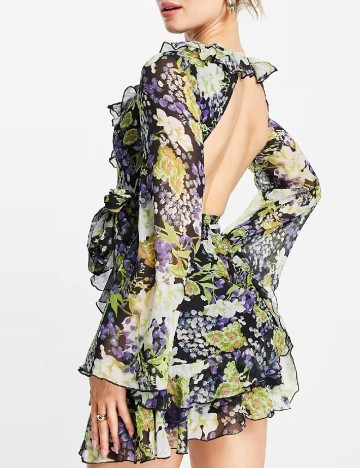 Rochie scurta ASOS, floral