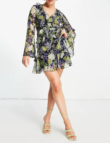 Rochie scurta ASOS, floral