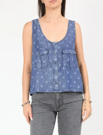 Top Pull&Bear, albastru