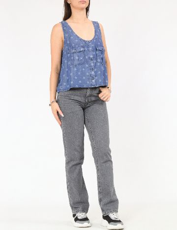 Top Pull&Bear, albastru