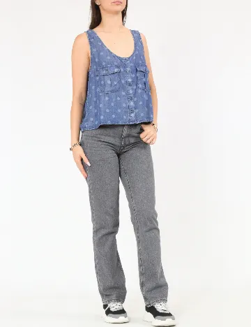Top Pull&Bear, albastru