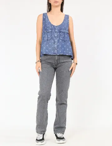 Top Pull&Bear, albastru