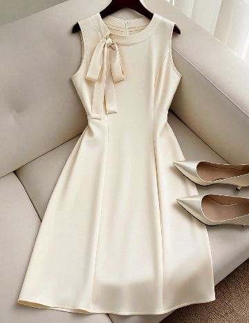 Rochie scurta SHEIN CURVE, crem