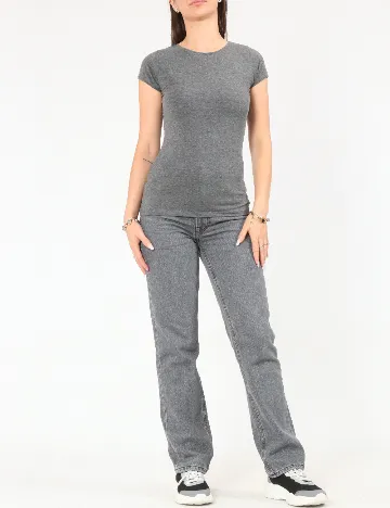Tricou Pull&Bear, gri
