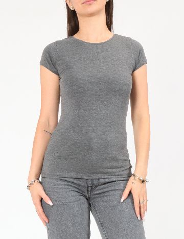 Tricou Pull&Bear, gri