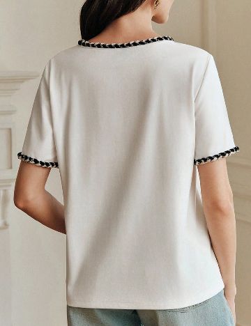 Tricou Anewsta, alb
