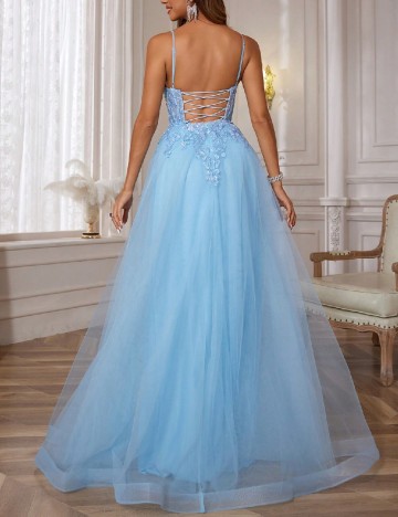 Rochie lunga SHEIN, bleu