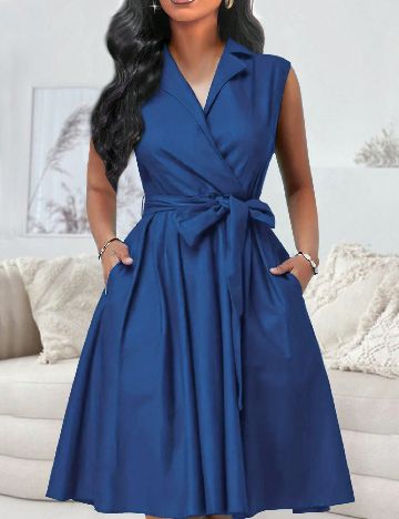 Rochie scurta SHEIN, albastru