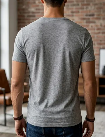 Tricou Bershka, gri