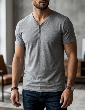 Tricou Bershka, gri