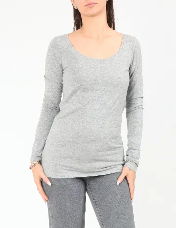 Bluza Pull&Bear, gri