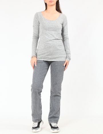 Bluza Pull&Bear, gri