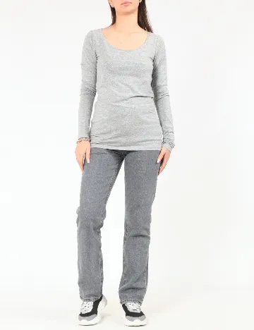 Bluza Pull&Bear, gri