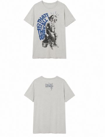 Tricou Pull&Bear, gri