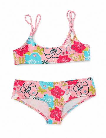 Costum de baie Zara, mix culori