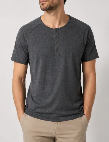 Tricou Pull&Bear, gri inchis