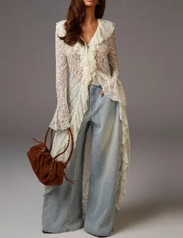 Bluza SHEIN, ecru