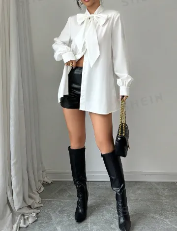 Camasa Oversize SHEIN, alb