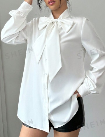 Camasa Oversize SHEIN, alb
