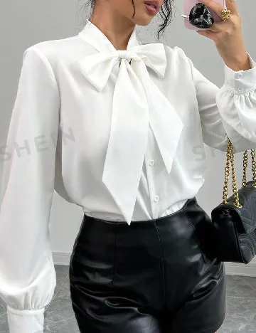Camasa Oversize SHEIN, alb