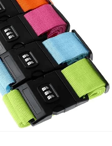 Set curele de bagaj cu cifru 2 bucati SHEIN, verde