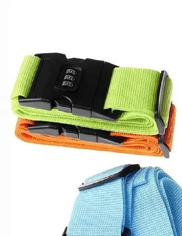 Set curele de bagaj cu cifru 2 bucati SHEIN, verde