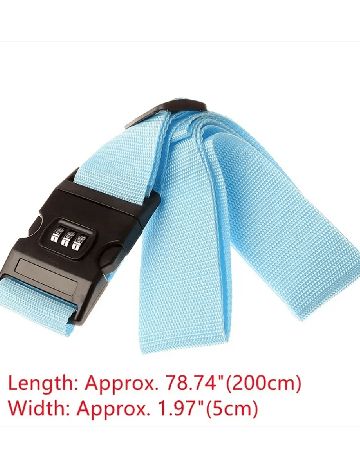 Set curele de bagaj cu cifru 2 bucati SHEIN, verde