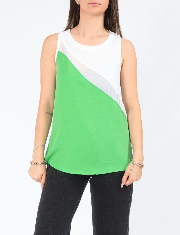 Bluza Zara, alb/verde
