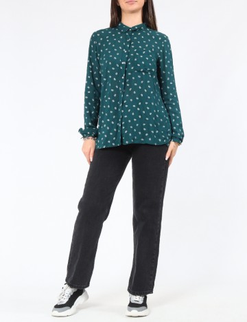 Camasa Pull&Bear, verde