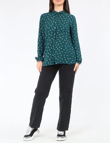 Camasa Pull&Bear, verde