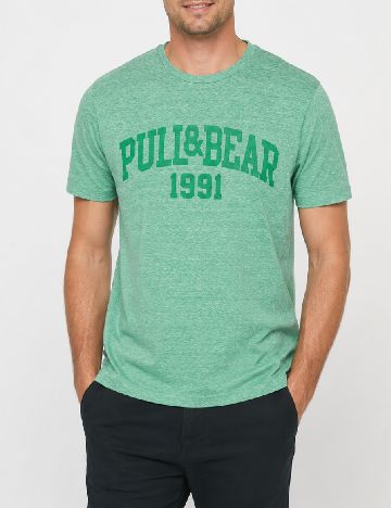 Tricou Pull&Bear, verde