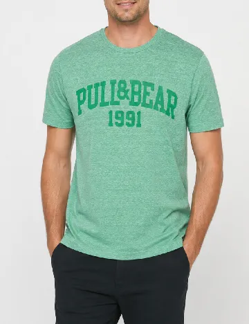 Tricou Pull&Bear, verde