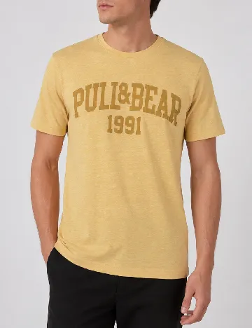 Tricou Pull&Bear, galben