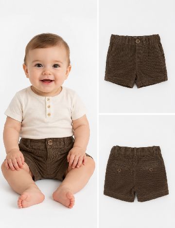 Pantaloni scurti Zara, maro