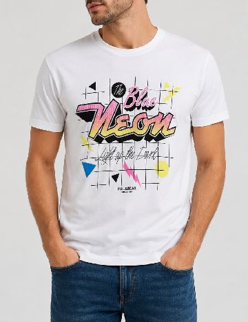 Tricou Pull&Bear, alb