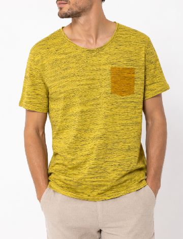 Tricou Pull&Bear, galben