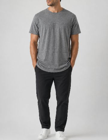 Tricou Pull&Bear, gri