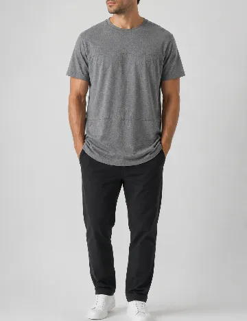 Tricou Pull&Bear, gri
