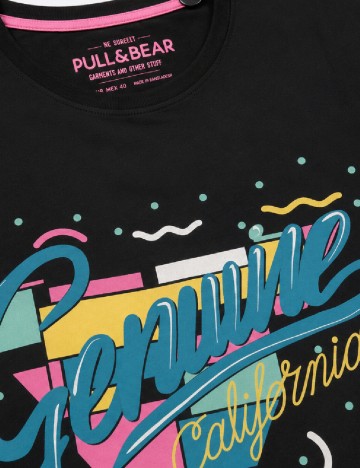 Tricou Pull&Bear, negru