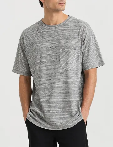 Tricou Pull&Bear, gri