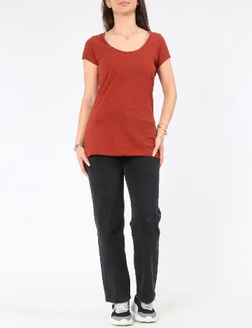Tricou Pull&Bear, caramiziu