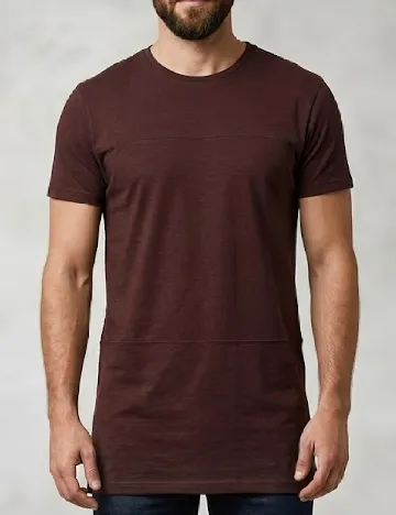 Tricou Pull&Bear, maro