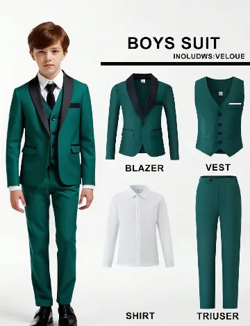 Costum Shein Kids, verde
