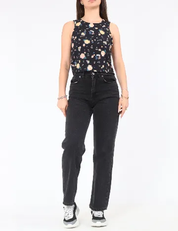 Top Pull&Bear, floral print