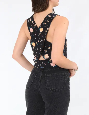 Top Pull&Bear, floral print