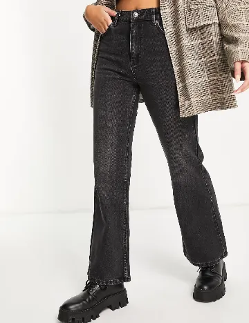 Blugi Top Shop, gri inchis